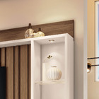 Estante De Tv 60 Pol 200cm Sam Castanho/off White H01 - D'ros