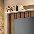 Estante De Tv 60 Pol 200cm Sam Castanho/off White H01 - D'ros