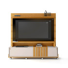 Estante De Tv 65 Pol 180cm 2 Portas Helen Cinamomo/off White