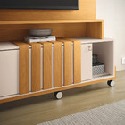 Estante De Tv 65 Pol 180cm 2 Portas Helen Cinamomo/off White