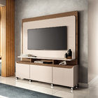 Estante De Tv 70 Pol 180cm Mabel Off White/castanho H01 - D'r