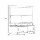 Estante De Tv 70 Pol 180cm Mabel Off White/castanho H01 - D'r