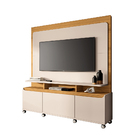 Estante De Tv 70 Pol 180cm Mabel Off White/cinamomo H01 - D'r