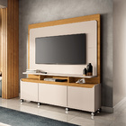 Estante De Tv 70 Pol 180cm Mabel Off White/cinamomo H01 - D'r
