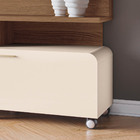 Estante De Tv 70 Pol 200cm Ripado Jane Castanho/off White H01