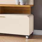 Estante De Tv 70 Pol 200cm Ripado Jane H01 - D'rossi - Off Wh