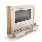 Estante De Tv 75 Pol 240cm Fany Off White/cinamomo H01 - D'ro