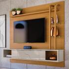 Estante De Tv Com Nichos Dinamarca Tauari Off White