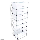 Estante De Vidro Modulado - 0,50 X 1,50 X 0,30