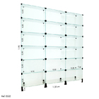 Estante De Vidro Modulado - 1,50 X 1.90 X 0,30