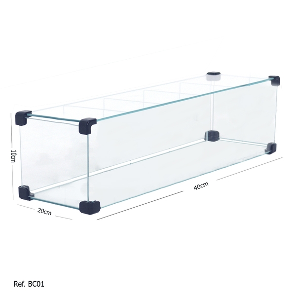 Estante De Vidro Temperado  - 0,10 X 0,40 X 0,20
