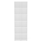 Estante Decorativa Madeira Branca 221,4x74x31cm Caracol Politorno