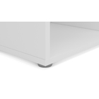 Estante Decorativa Madeira Branca 221,4x74x31cm Caracol Politorno