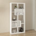 Estante Decorativa Madeira Branca 31,9x162x9,6cm Tecno Mobili