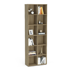 Estante Decorativa Madeira Castanho 221,4x74x31cm Caracol Politorno