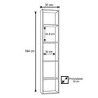 Estante Decorativa Para Livros Janaina Branco 4 Prateleiras