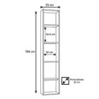 Estante Decorativa Para Livros Janaina Preto 4 Prateleiras