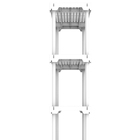 Estante Decorativa Poly 180x70x35cm Branco
