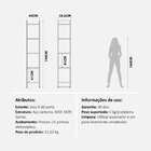 Estante Decorativa Voss 0.40 Porta Freijo/ Champanhe