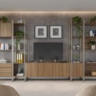 Estante Decorativa Voss 0.40 Prateleira Freijo/ Champagne