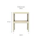 Estante Demi Quadra Com 2 Prateleiras Fendi