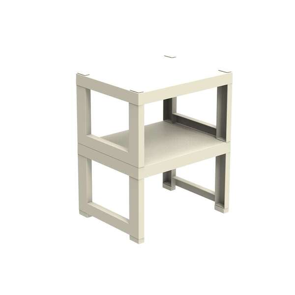 Estante Demi Quadra Com 2 Prateleiras Fendi