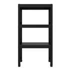 Estante Demi Quadra Com 3 Prateleiras Preta