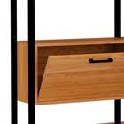 Estante Dijon 1 Pt 2 Gv Freijó E Preta 145 Cm