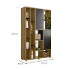 Estante Divisória Freijó E Preta