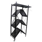 Estante Dobravel Carrinho Prateleira Organizador Rodas Monta