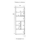 Estante Dubai Branca 180 Cm