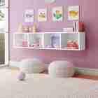 Estante Duplo Organizador Com 04 Nichos Gabi Branco Mc Barreto