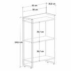 Estante Dynamica 60x30x104cm C/03 Prateleiras