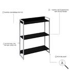 Estante Dynamica 80x30x104cm C/03 Prateleiras Estrutura Branca