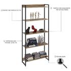 Estante Dynamica 80x30x187cm C/05 Prateleiras