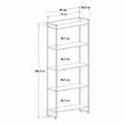 Estante Dynamica 80x30x187cm C/05 Prateleiras