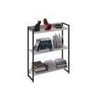 Estante Dynamica Industrial 3 Nichos 80 Cm - Branco/preto