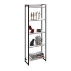 Estante Dynamica Industrial 4 Nichos 60 Cm - Branco/preto