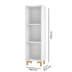 Estante Easy 2 Prateleiras Com Pés Pinus Claro - Branco