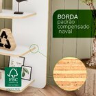 Estante Eco Friendly Luna Legno Salinas/borda Branca