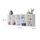 Estante Ely Branca Para Organizar Livros Com 10 Nichos