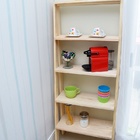 Estante Em 5 Niveis Em Pinus Natural  155 X 65 X 29 Cm