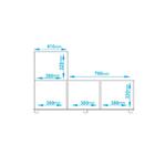 Estante Em L Multiuso 4 Nichos Mdp Brv Móveis Branco