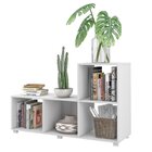 Estante Em L Multiuso 4 Nichos Mdp Brv Móveis Branco