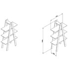 Estante Escada 3 Prateleiras Rt3047 Movelbento