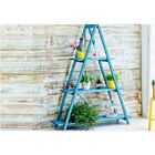 Estante Escada Aquiles 3 Prateleiras - Mão E Formão - Azul