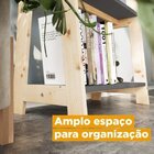 Estante Escada Cavalete 3 Prateleiras Tropical Madeira Maciça