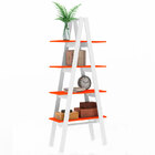 Estante Escada Com 4 Prateleiras Rt3048 - Movelbento - Branco