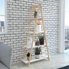 Estante Escada Decorativa 4 Prateleiras Sarai N05 Natural - M
