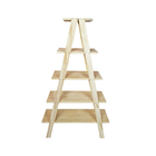 Estante Escada Grande Maringá 155x90x33 Em Madeira De Pinus -